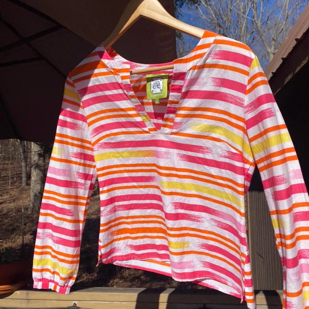 Beautiful vintage colorful blouse marked